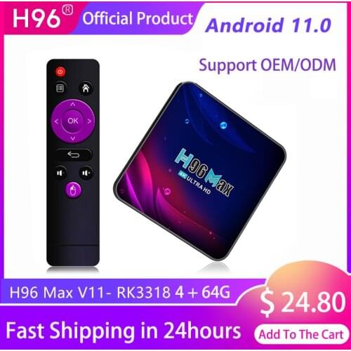 H96 Max Android11.0 Smart TV Box 6K 3D 2.4G&5.8G Wifi 16G 32G 64G Rom Ultra-large Capacity Media Player Very Fast Top Box