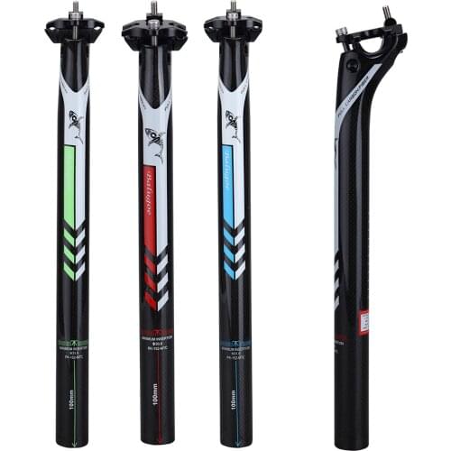 EC90 Newest Carbon Fiber Bicycle Seat Post Seat Double Seat Post Carbon Rod The Road Bicycle Seat Post Seat