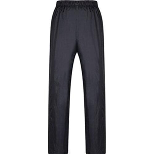 Waterproof Long Rain Pants Men Breathable Outdoor Hiking Wear Black Weatherproof Work Lightweight Raincoats Pants Rain Gear Y058