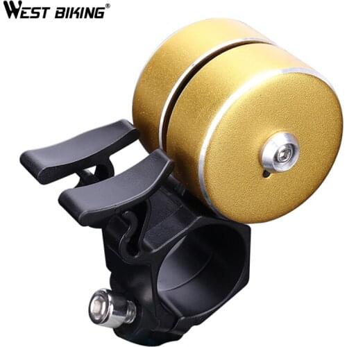 WEST BIKING Bicycle Bell Sound Resounding Outdoor Protective Bell Rings Bike Accessory Powerful Alarm MTB Bicycle Handlebar Bell