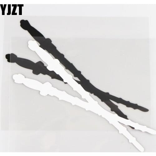 YJZT 12.7CM×15.6CM Vinyl Decal Warrior Attack Protective Weapon Nine Whip Creative Personalized Car Sticker 1C-0109