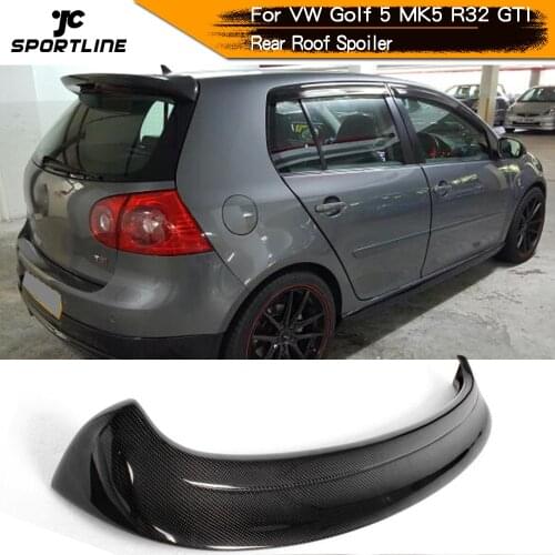 Carbon Fiber / FRP Rear Roof Spoiler Lip Wing fit for Volkswagen VW Golf 5 R32 GTI MK5 2006 - 2009
