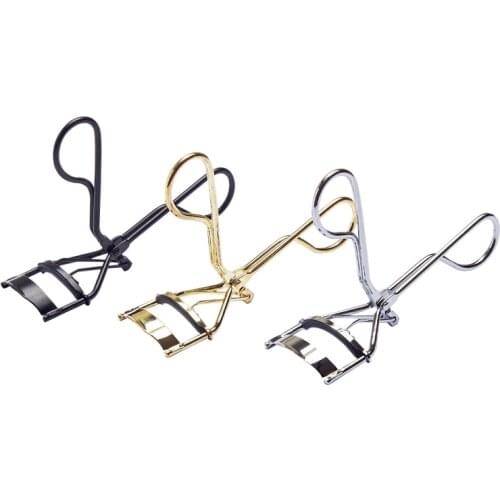 1 Pcs Black/Silver White Curl Eyelash Curler Stainless Steel Eyelash Cosmetic Makeup Eyelash Curler Curling Eyelashes Tool