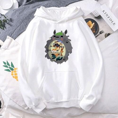 Print Anime oversized Women Sweatshirt Kawaii Hoodies Hoody korean style Pullover Female Full Sleeve harajuku clothes Streetwear