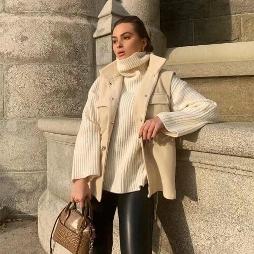 New Pop Women Warm Gilet Jacket Vest Sleeveless High Vogue Casual Streetwear Woman Waistcoat Tops veste femme