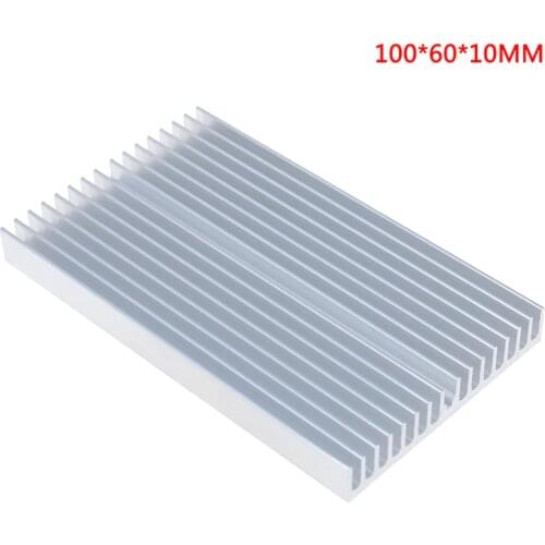 100*60*10mm DIY Cooler Aluminum Heatsink Grille Shape Radiator Heat Sink Chip for IC LED Power Transistor