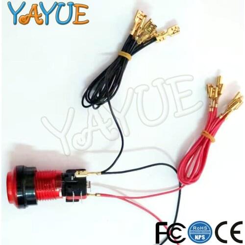 2pcs/lot 5V / 12V Illuminated Light Bulb Cable To USB Encoder for Arcade LED Button Joystick 6.3mm ,4.8mm or 2.8mm Quick 2pin