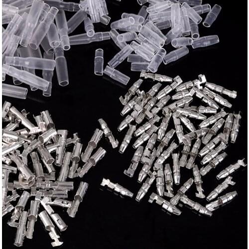 200x 4mm Female And Male Electrical Wire Terminals Connector for Car Motorcycle