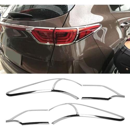 4 Pcs Car Rear Tail Light Lamp Decoration Cover Trim for Kia Sportage KX5 QL 2015 2016 2017 2018 Car Styling Tail Light Frame