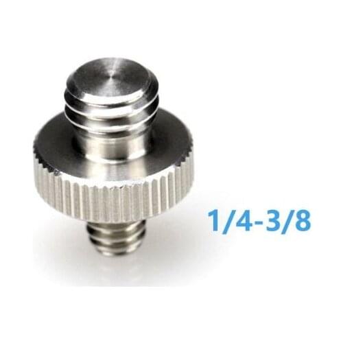 Metal 1/4" Male to 1/4" or 3/8" Male Threaded Adapter 1/4 or 3/8 Inch Double Male Screw Adapter for Tripod Camera