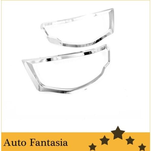 Auto Chrome Parts Chrome Head Light Cover for Mitsubishi L200 Triton-Free Shipping