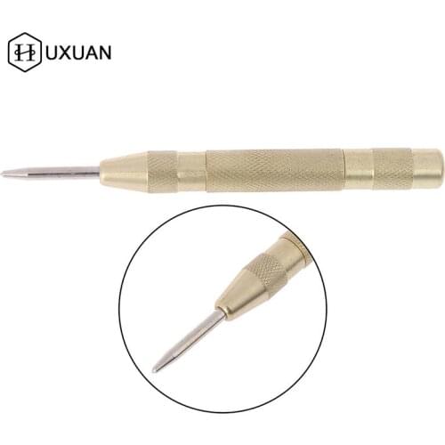 Automatic Centre Punch 5'' Automatic Center Pin Punch Strike Spring Loaded Marking Starting Holes Tool Chisel Steel