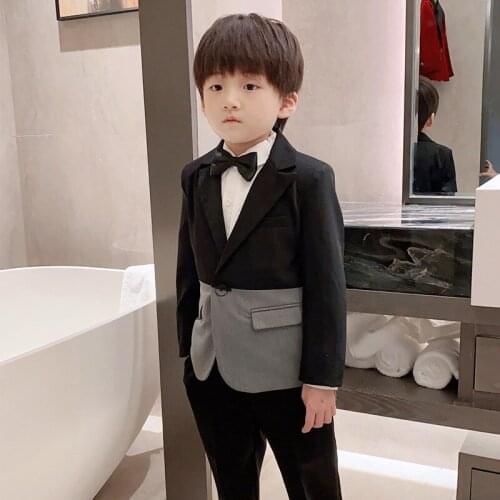 Boys Girls Blazer Jackets for Boys Gentleman Kids Violin Jacket Children Formal Wedding Birthday Party Jacket Boy Clothes 2-10Y