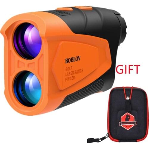 BOBLOV Golf Laser Rangefinders Mini Golf Rangefinder Slope Sport Laser Measure Distance Meter Golf Rangefinder Case for Hunt