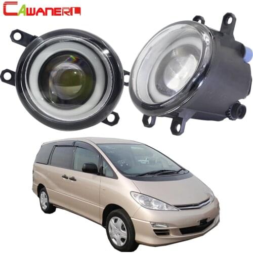 Cawanerl For Toyota Estima (MCR3_, ACR3_, CLR3_ ) 2000-2006 Car LED Fog Light Angel Eye DRL Daytime Running Light 12V 2 Pieces
