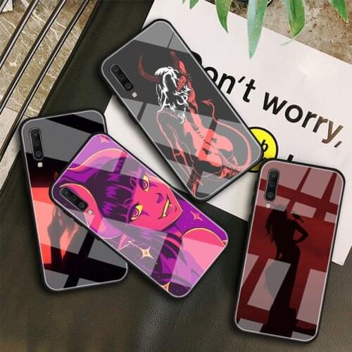 Devil woman DIY Tempered Glass Phone Case for Samsung Galaxy A10E A10S A20E A20S A40 A50 A60 A70 A80 A6 A7 A8 2018