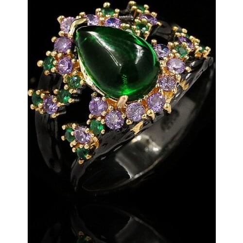 Unique craftsmanship design retro romantic diamond crown ring exquisite light luxury ladies engagement silver jewelry