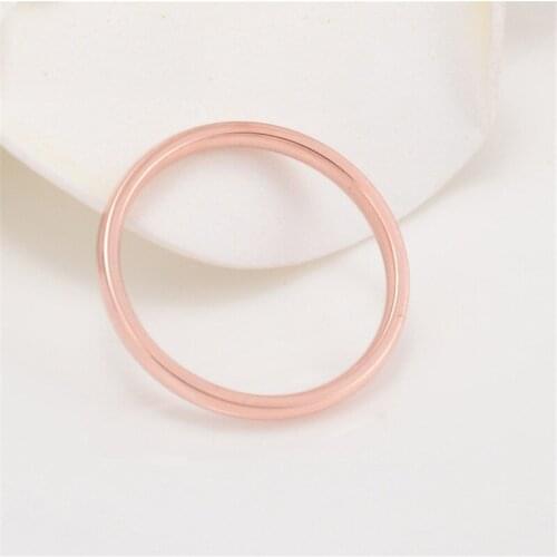 Trendy Real Gold Plated Circle Rings Women Round Wedding Engagement Girl Ring Simple Jewelry Luxury Jewelry Designer Jewelry