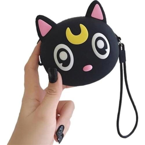 Star Moon Cat Luna Wallets Coin ID Card Holder Purse Bags Backpack Decorations Anime Bag Women Girl Children Fashion Purses