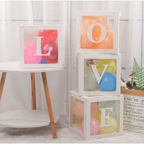 Wedding Decoration Balloon Transparen Box Birthday Party Decoration Kids Baby Shower Bride To Be Mariage Birthday Balloons Box