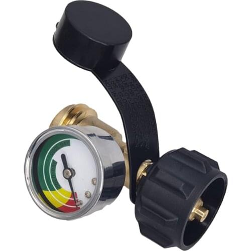 Propane Tank Gauge for 5-100lb Propane Tank QQC1 Connection Adaptor Valve