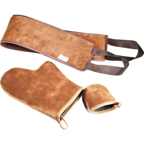 Self Tanning Mitt Applicator Kit Microfiber Washable Sunless Glove Tools Set