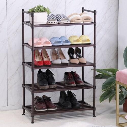 European American New Fashion Simple Shoe Cabinet Shoe Rack Household Assembly Multi-layer Multi-function Iron Paint Rack