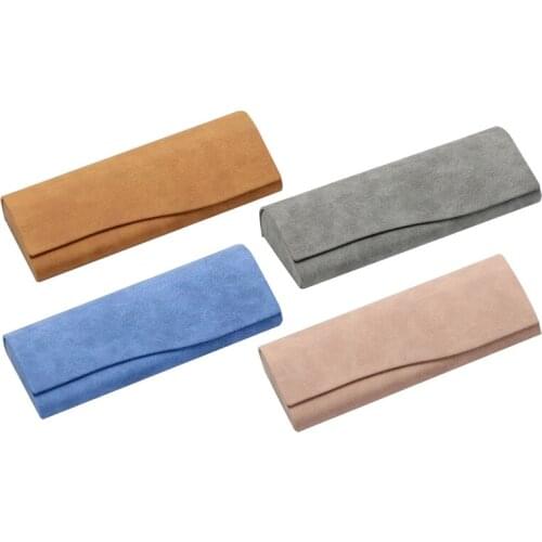 New Leather Myopia Glasses Case Simple Spectacle Sunglasses Storage Box Vintage Handmade Gifts LXH