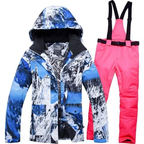 New Winter Couple Jacket Men Women Ski Suit Snow Jacket And Pants Windproof Waterproof Colorful Clothes Ski Snowboard Suits