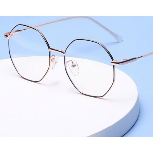 Fashional Full Rim Metal Frame Glasses For Man and Woman Anti-Blue Light Lneses with Spring Hinges Optical Spectacles