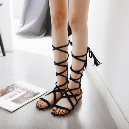 PXELENA Retro Rome Gladitor Sandals Women Strappy Square Low Heels Sandals Lady Casual Comfort Office Shoes Big Size 2018 Summer