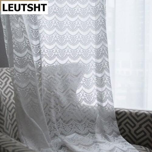 Modern Simple Curtains for Living Room Bedroom European Style Rural Style Pure Color Fashion Voile Tulles Product Customization