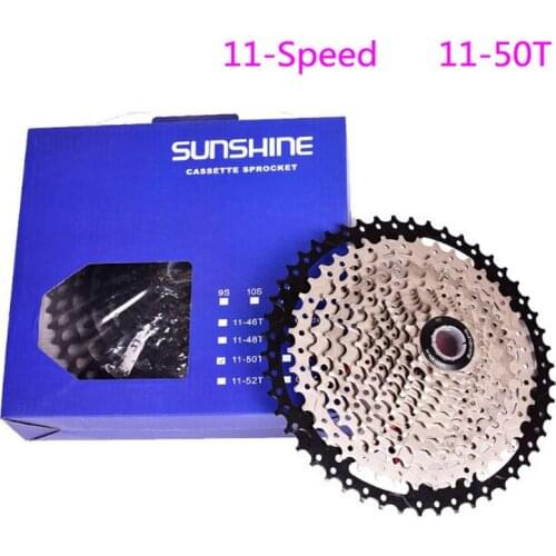 11 speed SUNSHINE 11-50T Bicycle Freewheel MTB wide than the MTB Bike different cassete SunRace 11-50 original bike parts 2018