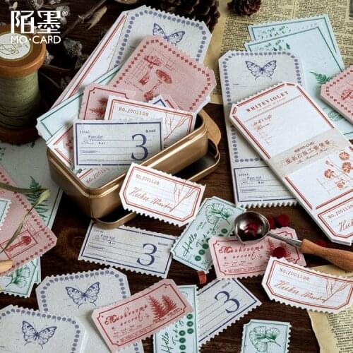 1set/lot Memo Pads Sticky Notes Whisper of nature Vintage plant diary Scrapbooking Stickers Office School stationery Notepad
