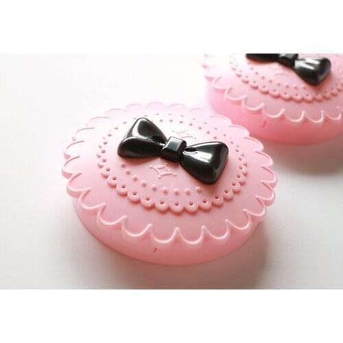 1PC New Cute Bow False Eyelashes Eye Lashes Acrylic Storage Box Makeup Cosmetic Mirror Case Organizer OK 0560