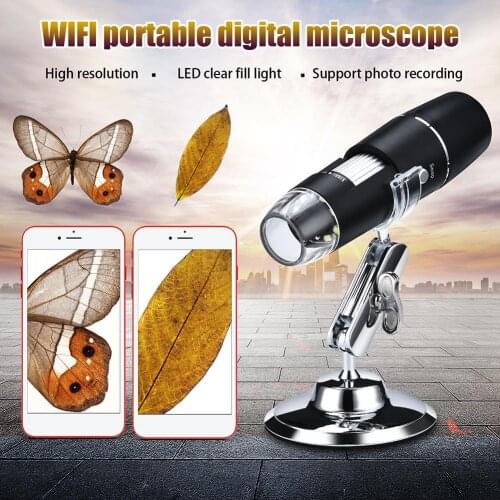 1000X Digital usb Microscope Wifi Microscope Magnifier Camera 8LED w/Stand for Android IOS iPhone iPad Digital Microscope