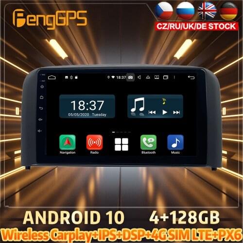 128G Android10 PX6 DSP For VOLVO S80 2004 - 2006 Car DVD GPS Navigation Auto Radio Stereo Video Multifunction CarPlay HeadUnit