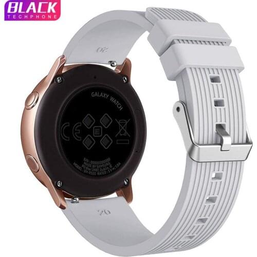 20mm Soft Silicone Sport Band Replacement Strap with Pin for Samsung Galaxy Watch Active (40mm) Watch Bands