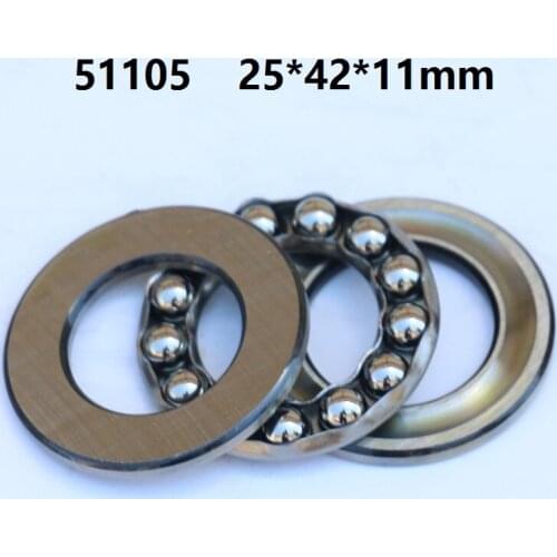 20pcs 51105 Axial Ball Thrust Bearing plane thrust ball bearing 25x42x11mm