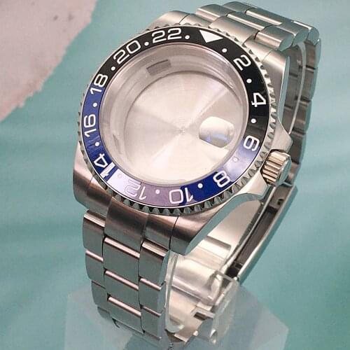 Sapphire glass 40mm ceramic GMT mechanical watch is suitable for the case replacement of movement maintenance tool parts