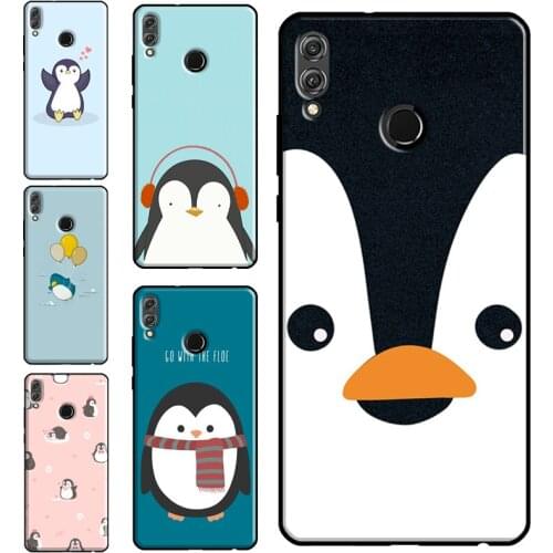 Penguin Case For Huawei Honor 8X 9X 10X 10 Lite 10i 8A 9A 7S 8S 9S 7C 7A 20 4C 6C Pro Phone Cover