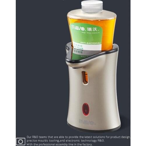 220ml Infrared Automatic induction Soap dispenser bathroom toilet liquid soap bottle Champagne ABS kitchen soap dispenser