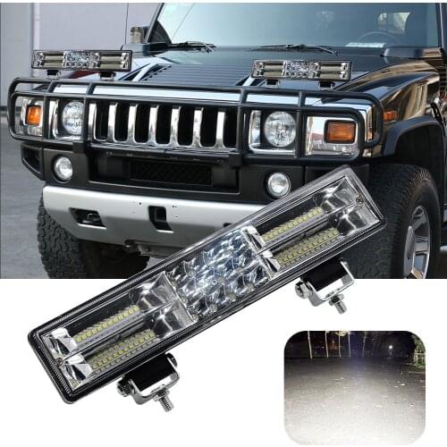 1Pc 60W Truck Work Lights DC12-80V 6500K 30cm Flood LED Light Bar IP68 Waterproof LED Pods for Cars Motorcycles Offroad ATV SUV