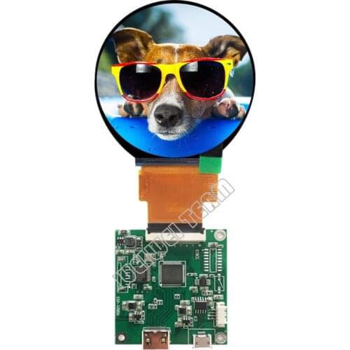 2.1 Inch Circular Screen Round LCD 480*480 Cirle Tft Display MIPI Controller Board RGB SPI Interface 300 Nits Brightness