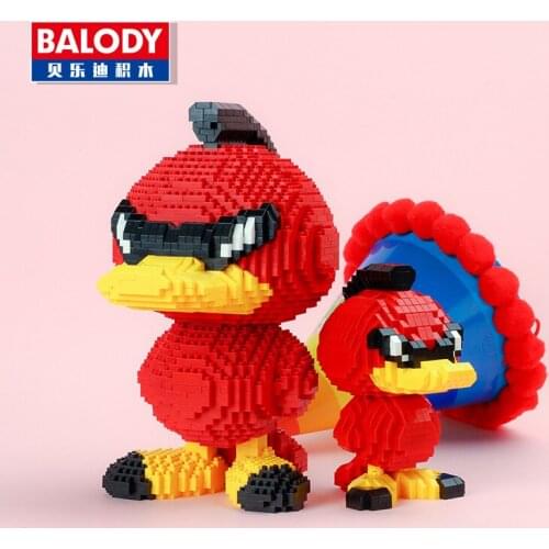 Balody Mini Blocks Cartoon Building Bricks Duck Model Micro Blocks Anime Figures Girls Gifts Toys For children 18097