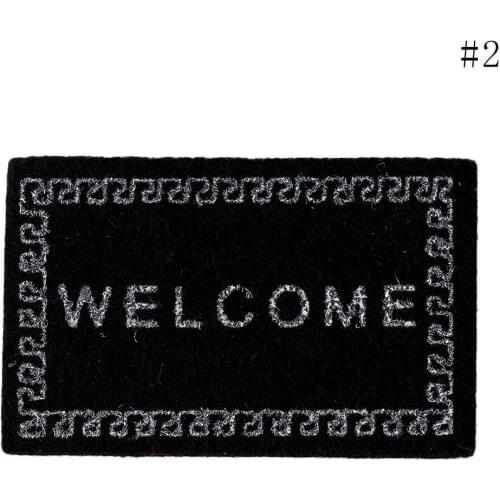 Miniature Welcome Floor Mat Carpet Rug Miniature Toy Room Kitchen Accessories Red For 1:12 Food Living Dollhouse Black O3U8 W6B1