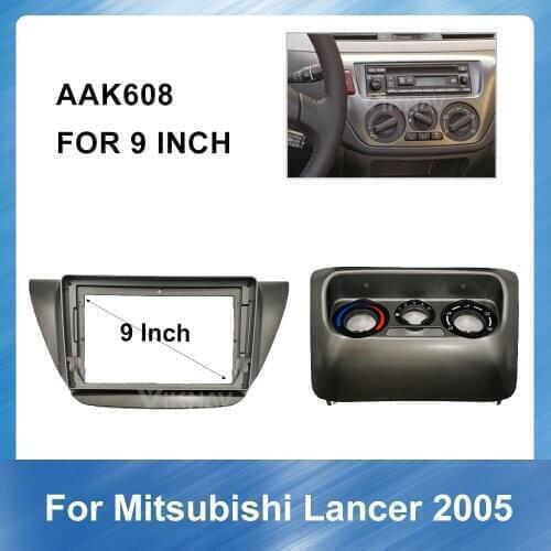 9 Inch For Mitsubishi Lancer 2005 2 din Radio Fascia for Stereo Audio Panel Mount Installation Dash Kit Frame Adapter Radio Ster