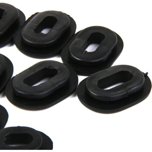 24 Piece Rubber Grommet Assortment Tool Kit Fit for Honda CG125 Motorcycle, Black