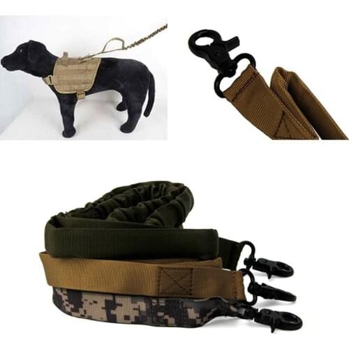 Dog Leash 1000D Nylon Tactical Military Police Dog Training Leash Elastic Pet Collars Multicolor PC975816