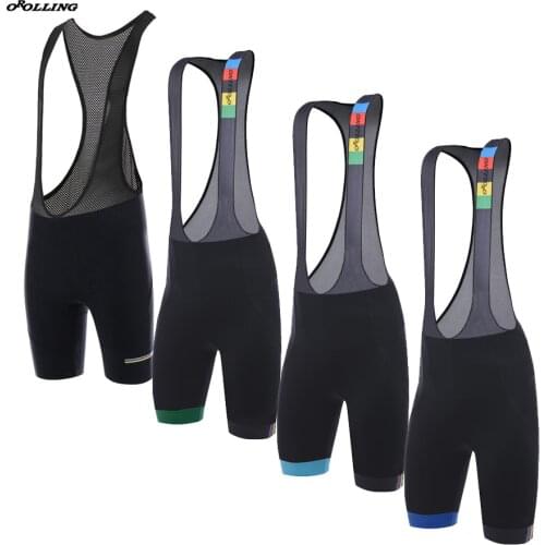 New Classical Champion Colors Strips Team Cycling Bib Shorts Customized Orolling GEL PAD Multi Chooses